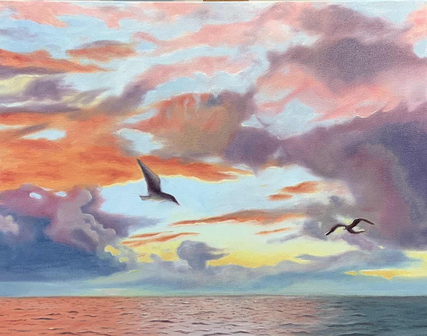 Wings of Morning - 14 x 18 inches wide - Oil on Canvas