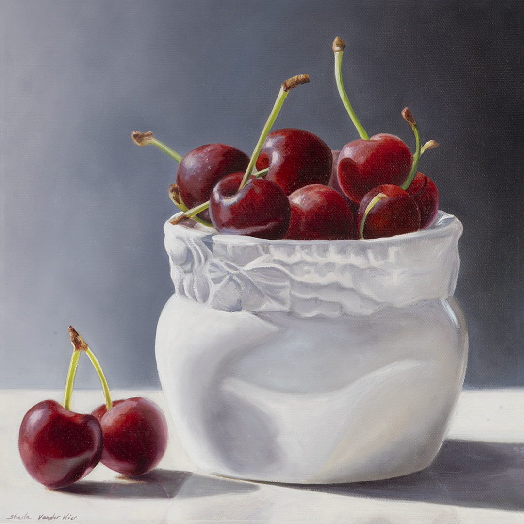 Cherry Love - 12 x 12 - Oil on Canvas